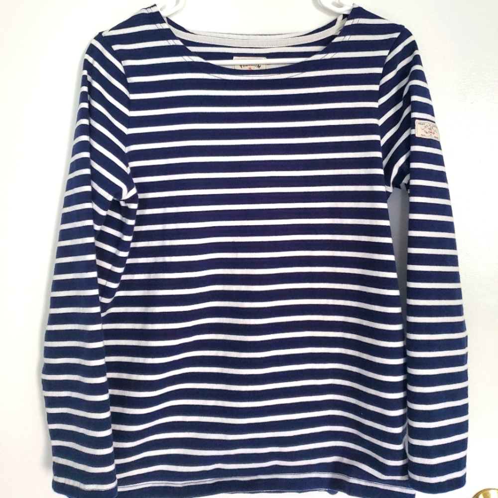 Joules Navy/White Striped Shirt